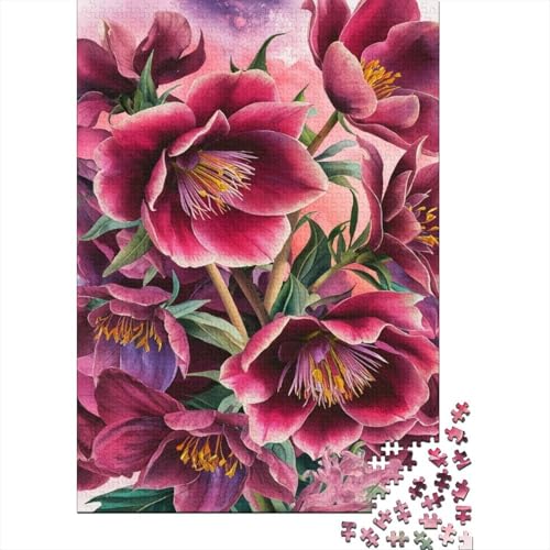Blumen 1000 Teile Puzzle Für Die Ganze Familie interessant Erwachsenenpuzzle Geschicklichkeitsspiel Geschenk 1000pcs (75x50cm) von PHQAZWSXE