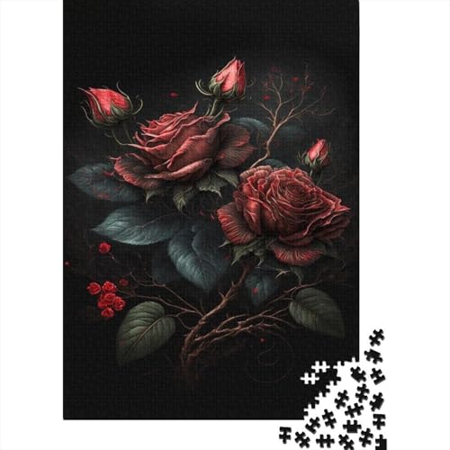 Blumen 1000 Teile Puzzle Für Erwachsene Und Kinder interessant Erwachsenenpuzzle Geschicklichkeitsspiel Weihnachtspuzzle 1000pcs (75x50cm) von PHQAZWSXE