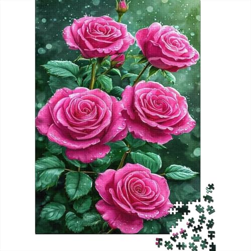 Blumen 1000 Teile Puzzle Für Erwachsene Und Kinder interessant Impossible Puzzle Clevere Rätsel Weihnachtspuzzle 1000pcs (75x50cm) von PHQAZWSXE
