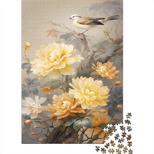 Blumen 1000 Teile Puzzle Für Erwachsene Und Kinder interessant Impossible Puzzle Geschicklichkeitsspiel Geschenk 1000pcs (75x50cm) von PHQAZWSXE