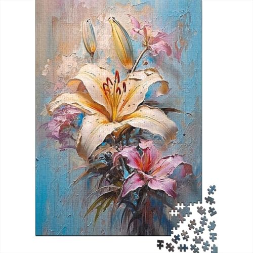 Blumen Puzzle 1000 Teile Für Die Ganze Familie interessant Impossible Puzzle Clevere Rätsel Geschenk 1000pcs (75x50cm) von PHQAZWSXE