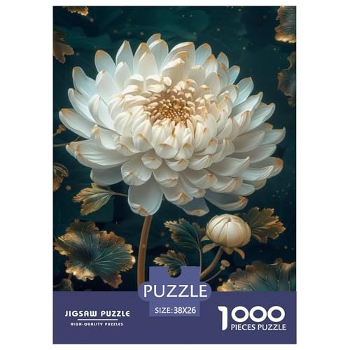Blumen Puzzle 1000 Teile Für Die Ganze Familie interessant Impossible Puzzle Geschicklichkeitsspiel Weihnachtspuzzle 38x26cm/1000pcs von PHQAZWSXE