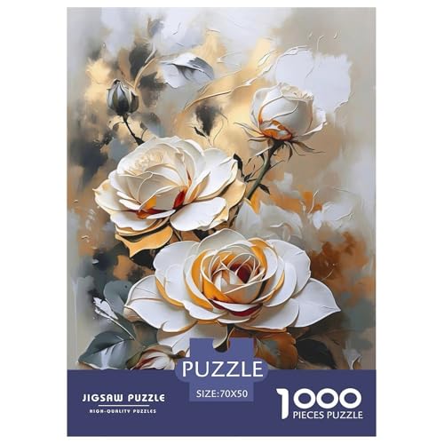 Blumen Puzzle 1000 Teile Für Erwachsene interessant Impossible Puzzle Geschicklichkeitsspiel Weihnachtspuzzle 70x50cm/1000pcs Blumen Puzzle 1000 Teile Für Erwachsene interessant Impossible Puzzle Geschicklichkeitsspiel Weihnachtspuzzle 70x50cm/1000pcs von PHQAZWSXE