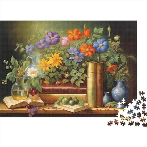 Books and Blumens 1000 Teile Puzzle Für Erwachsene Und Kinder interessant Erwachsenenpuzzle Geschicklichkeitsspiel Geschenk 1000pcs (75x50cm) von PHQAZWSXE