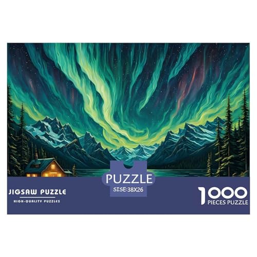 Brillante Aurora 1000 Teile Puzzle Für Erwachsene interessant Impossible Puzzle Clevere Rätsel GescHühnerk 38x26cm/1000pcs Brillante Aurora 1000 Teile Puzzle Für Erwachsene interessant Impossible Puzzle Clevere Rätsel GescHühnerk 38x26cm/1000pcs von PHQAZWSXE