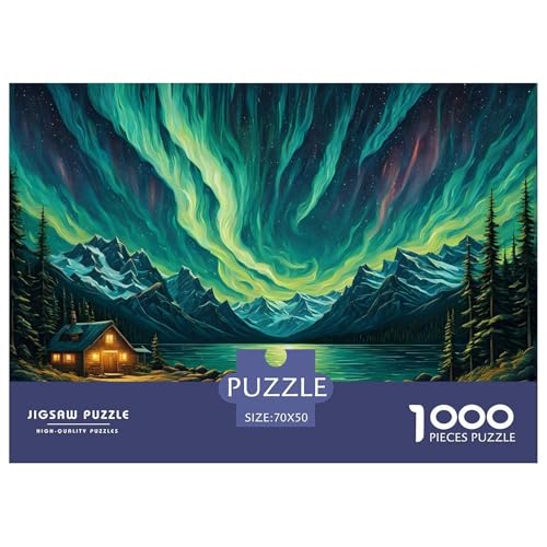Brillante Aurora Puzzle 1000 Teile Für Die Ganze Familie interessant Erwachsenenpuzzle Clevere Rätsel GescHühnerk 70x50cm/1000pcs von PHQAZWSXE