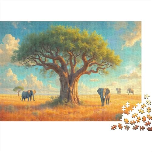 Brotfruchtbaum 1000 Teile Puzzle Für Erwachsene interessant Erwachsenenpuzzle Clevere Rätsel Geschenk 1000pcs (75x50cm) von PHQAZWSXE