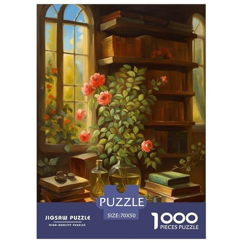 Bücher Puzzle 1000 Teile Für Erwachsene Und Kinder interessant Impossible Puzzle Geschicklichkeitsspiel Geschenk 70x50cm/1000pcs von PHQAZWSXE