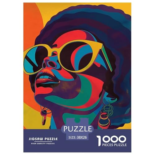 Bunte Trendsetter 1000 Teile Puzzle Für Die Ganze Familie interessant Impossible Puzzle Clevere Rätsel Weihnachtspuzzle 38x26cm/1000pcs von PHQAZWSXE