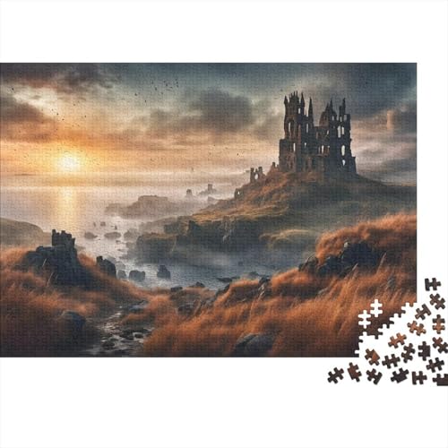 Coastal Schloss Puzzle 1000 Teile Für Erwachsene interessant Impossible Puzzle Clevere Rätsel Geschenk 1000pcs (75x50cm) von PHQAZWSXE