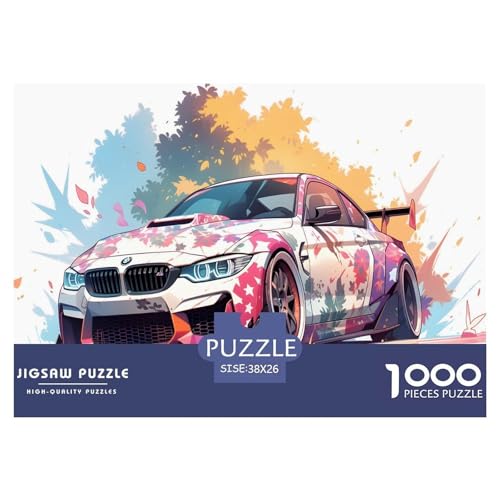 Cool Auto 1000 Teile Puzzle Für Erwachsene interessant Erwachsenenpuzzle Geschicklichkeitsspiel GescHühnerk 38x26cm/1000pcs von PHQAZWSXE