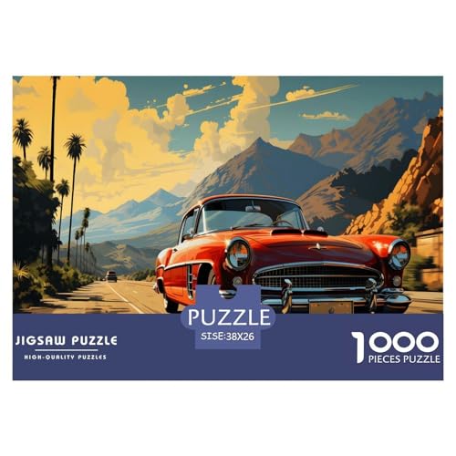Cool Auto Puzzle 1000 Teile Für Die Ganze Familie interessant Erwachsenenpuzzle Geschicklichkeitsspiel Weihnachtspuzzle 38x26cm/1000pcs von PHQAZWSXE