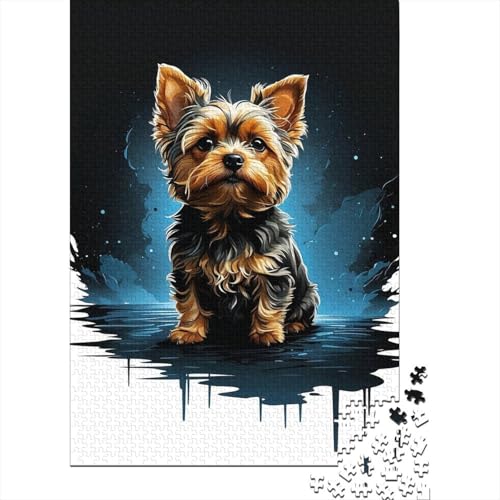 Cute Hund 1000 Teile Puzzle Für Erwachsene Tiere Erwachsenenpuzzle Clevere Rätsel Geschenk 1000pcs (75x50cm) von PHQAZWSXE