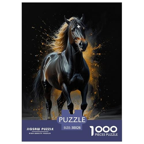 Dark Pferd Puzzle 1000 Teile Für Erwachsene Und Kinder Tiere Erwachsenenpuzzle Geschicklichkeitsspiel Geschenk 38x26cm/1000pcs Dark Pferd Puzzle 1000 Teile Für Erwachsene Und Kinder Tiere Erwachsenenpuzzle Geschicklichkeitsspiel Geschenk 38x26cm/1000pcs von PHQAZWSXE