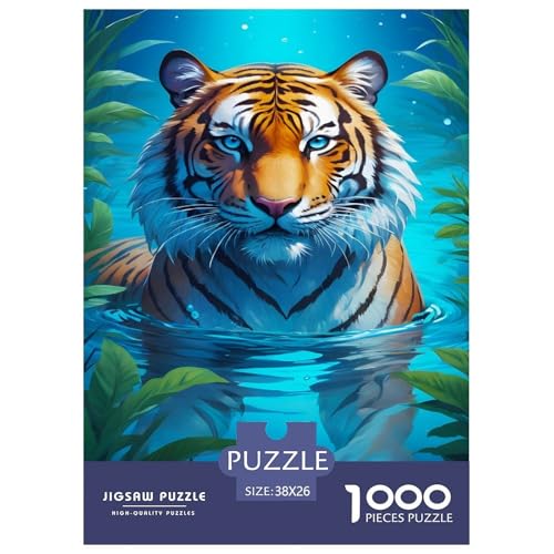 Der Tiger im Wasser 1000 Teile Puzzle Für Erwachsene Und Kinder Tiere Impossible Puzzle Geschicklichkeitsspiel Geschenk 38x26cm/1000pcs Der Tiger im Wasser 1000 Teile Puzzle Für Erwachsene Und Kinder Tiere Impossible Puzzle Geschicklichkeitsspiel Geschenk 38x26cm/1000pcs von PHQAZWSXE