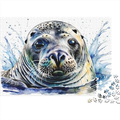 Dichtung Puzzle 1000 Teile Für Erwachsene Und Kinder Tiere Erwachsenenpuzzle Geschicklichkeitsspiel Weihnachtspuzzle 1000pcs (75x50cm) von PHQAZWSXE