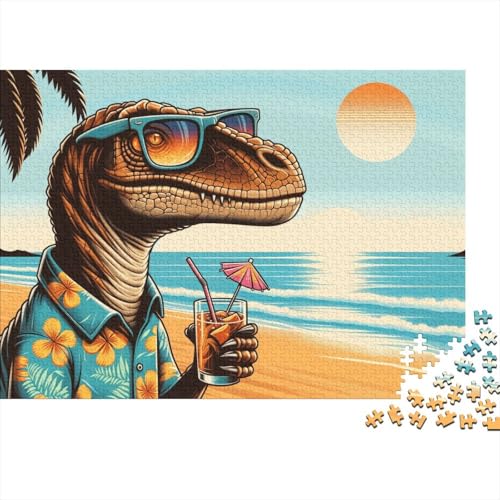 Dinosaurier 1000 Teile Puzzle Für Die Ganze Familie Tier Erwachsenenpuzzle Geschicklichkeitsspiel Geschenk 1000pcs (75x50cm) von PHQAZWSXE