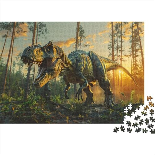 Dinosaurier Puzzle 1000 Teile Für Erwachsene interessant Erwachsenenpuzzle Geschicklichkeitsspiel Weihnachtspuzzle 1000pcs (75x50cm) von PHQAZWSXE