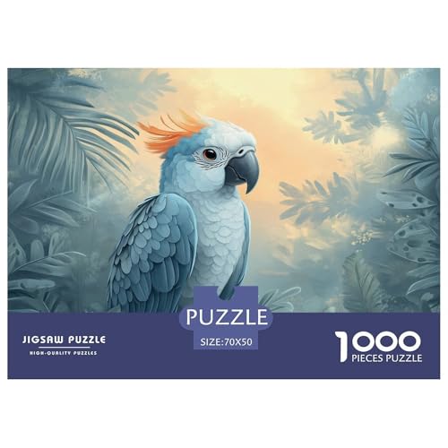 Dschungel Papagei Puzzle 1000 Teile Für Die Ganze Familie Tiere Impossible Puzzle Geschicklichkeitsspiel GescHühnerk 70x50cm/1000pcs von PHQAZWSXE