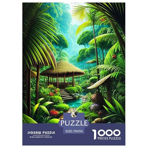 Dschungel Puzzle 1000 Teile Für Erwachsene Und Kinder interessant Erwachsenenpuzzle Geschicklichkeitsspiel GescHühnerk 70x50cm/1000pcs von PHQAZWSXE