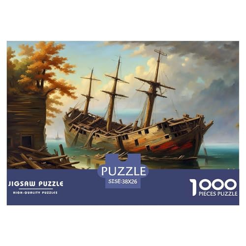 EIN abgenutztes Boot Puzzle 1000 Teile Für Erwachsene Und Kinder persönlich Erwachsenenpuzzle Geschicklichkeitsspiel Weihnachtspuzzle 38x26cm/1000pcs EIN abgenutztes Boot Puzzle 1000 Teile Für Erwachsene Und Kinder persönlich Erwachsenenpuzzle Geschicklichkeitsspiel Weihnachtspuzzle 38x26cm/1000pcs von PHQAZWSXE