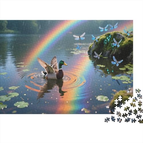 Ente Puzzle 1000 Teile Für Erwachsene Und Kinder Tier Erwachsenenpuzzle Geschicklichkeitsspiel GescHennek 1000pcs (75x50cm) von PHQAZWSXE
