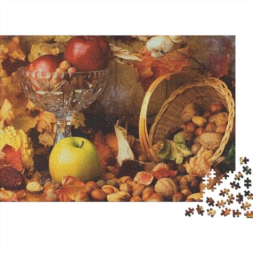 Essen Puzzle 1000 Teile Für Erwachsene Kunst Erwachsenenpuzzle Geschicklichkeitsspiel Geschenk 1000pcs (75x50cm) von PHQAZWSXE
