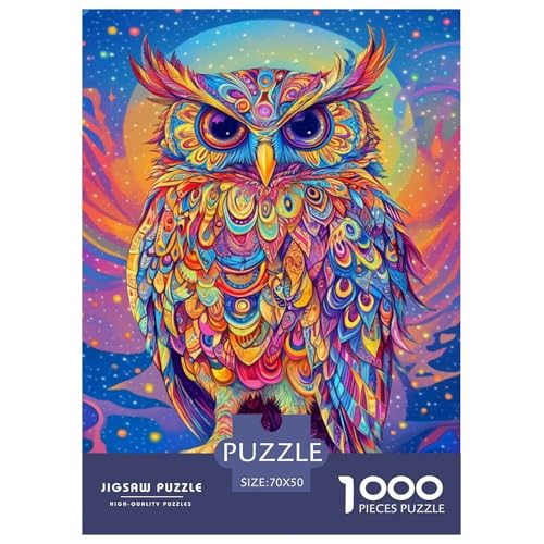 Eule 10 1000 Teile Puzzle Für Erwachsene Und Kinder Tier Erwachsenenpuzzle Clevere Rätsel Weihnachtspuzzle 70x50cm/1000pcs Eule 10 1000 Teile Puzzle Für Erwachsene Und Kinder Tier Erwachsenenpuzzle Clevere Rätsel Weihnachtspuzzle 70x50cm/1000pcs von PHQAZWSXE