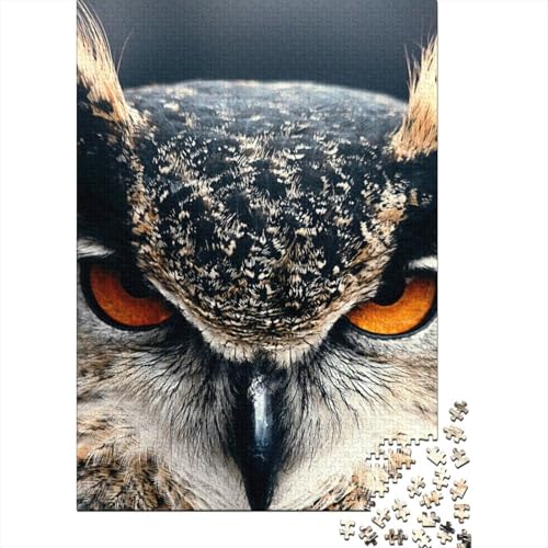 Eule 1000 Teile Puzzle Für Die Ganze Familie Tier Erwachsenenpuzzle Clevere Rätsel Geschenk 1000pcs (75x50cm) von PHQAZWSXE