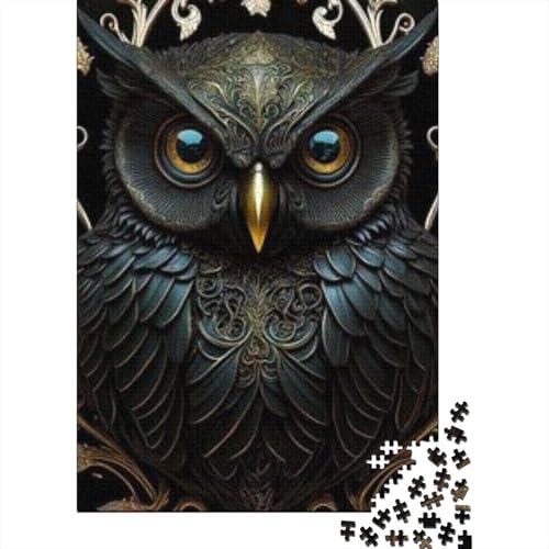 Eule 1000 Teile Puzzle Für Erwachsene Und Kinder Tier Impossible Puzzle Clevere Rätsel Geschenk 1000pcs (75x50cm) von PHQAZWSXE