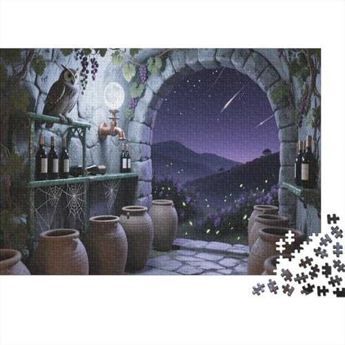 Eule Puzzle 1000 Teile Für Erwachsene Und Kinder Blumes Impossible Puzzle Geschicklichkeitsspiel GescHennek 1000pcs (75x50cm) von PHQAZWSXE
