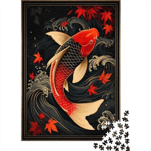 Fisch 1000 Teile Puzzle Für Die Ganze Familie Tier Impossible Puzzle Geschicklichkeitsspiel Weihnachtspuzzle 1000pcs (75x50cm) von PHQAZWSXE