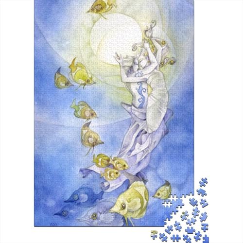 Fisch 1000 Teile Puzzle Für Erwachsene Tier Impossible Puzzle Clevere Rätsel Weihnachtspuzzle 1000pcs (75x50cm) von PHQAZWSXE