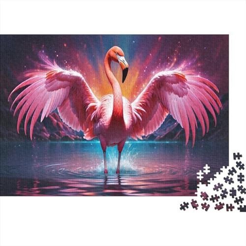 Flamingo Puzzle 1000 Teile Für Die Ganze Familie interessant Impossible Puzzle Geschicklichkeitsspiel Weihnachtspuzzle 1000pcs (75x50cm) von PHQAZWSXE