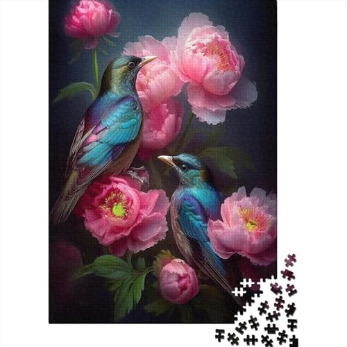Flamingo Puzzle 1000 Teile Für Erwachsene interessant Erwachsenenpuzzle Clevere Rätsel Geschenk 1000pcs (75x50cm) von PHQAZWSXE