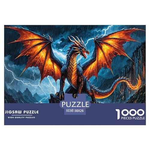 Flamme Drache 1000 Teile Puzzle Für Erwachsene Und Kinder Tiere Impossible Puzzle Geschicklichkeitsspiel Weihnachtspuzzle 38x26cm/1000pcs Flamme Drache 1000 Teile Puzzle Für Erwachsene Und Kinder Tiere Impossible Puzzle Geschicklichkeitsspiel Weihnachtspuzzle 38x26cm/1000pcs von PHQAZWSXE