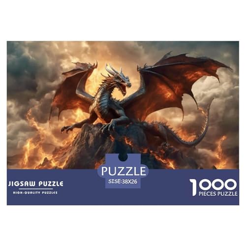 Flamme und Drache Puzzle 1000 Teile Für Erwachsene Tiere Impossible Puzzle Geschicklichkeitsspiel Weihnachtspuzzle 38x26cm/1000pcs Flamme und Drache Puzzle 1000 Teile Für Erwachsene Tiere Impossible Puzzle Geschicklichkeitsspiel Weihnachtspuzzle 38x26cm/1000pcs von PHQAZWSXE