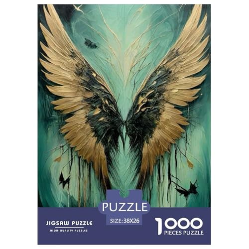 Flügel 1000 Teile Puzzle Für Die Ganze Familie interessant Impossible Puzzle Clevere Rätsel Geschenk 38x26cm/1000pcs von PHQAZWSXE