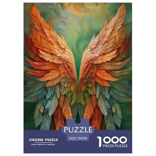 Flügel 1000 Teile Puzzle Für Erwachsene Und Kinder interessant Impossible Puzzle Geschicklichkeitsspiel Weihnachtspuzzle 70x50cm/1000pcs von PHQAZWSXE