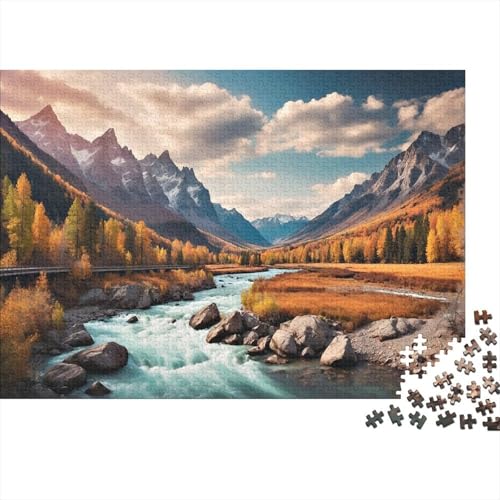 Fluss 1000 Teile Puzzle Für Die Ganze Familie interessant Impossible Puzzle Clevere Rätsel Weihnachtspuzzle 1000pcs (75x50cm) von PHQAZWSXE