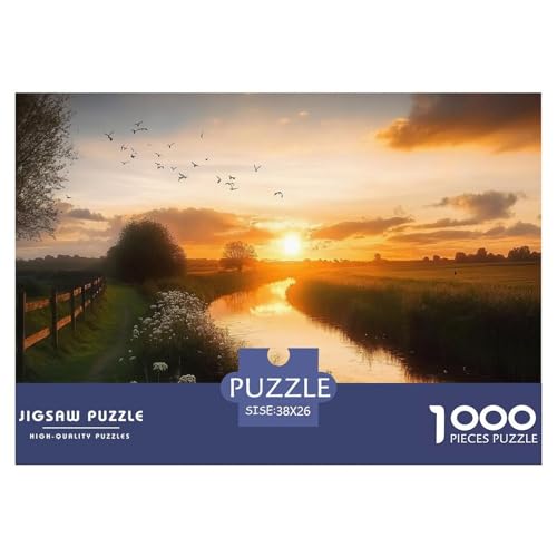 Fluss Landschaft Puzzle 1000 Teile Für Die Ganze Familie interessant Erwachsenenpuzzle Clevere Rätsel Geschenk 38x26cm/1000pcs Fluss Landschaft Puzzle 1000 Teile Für Die Ganze Familie interessant Erwachsenenpuzzle Clevere Rätsel Geschenk 38x26cm/1000pcs von PHQAZWSXE