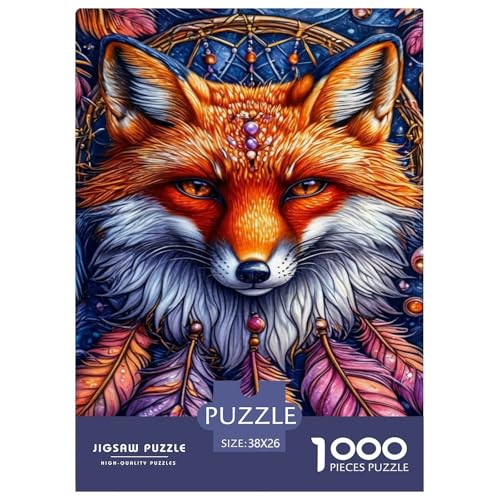 Fox Puzzle 1000 Teile Für Erwachsene Tier Impossible Puzzle Geschicklichkeitsspiel Geschenk 38x26cm/1000pcs Fox Puzzle 1000 Teile Für Erwachsene Tier Impossible Puzzle Geschicklichkeitsspiel Geschenk 38x26cm/1000pcs von PHQAZWSXE