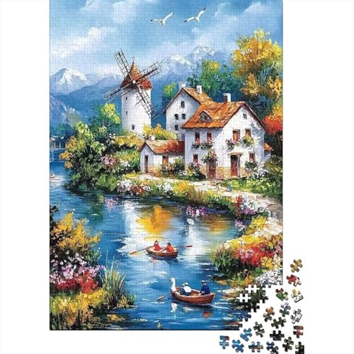 Freizeit 1000 Teile Puzzle Für Die Ganze Familie interessant Erwachsenenpuzzle Clevere Rätsel Weihnachtspuzzle 1000pcs (75x50cm) von PHQAZWSXE