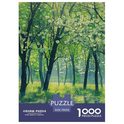Frühling 1000 Teile Puzzle Für Erwachsene Und Kinder interessant Impossible Puzzle Geschicklichkeitsspiel Weihnachtspuzzle 70x50cm/1000pcs von PHQAZWSXE