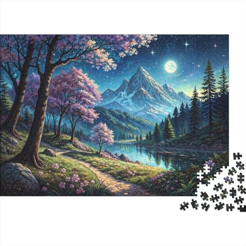 Frühling Puzzle 1000 Teile Für Die Ganze Familie interessant Erwachsenenpuzzle Geschicklichkeitsspiel Geschenk 1000pcs (75x50cm) von PHQAZWSXE