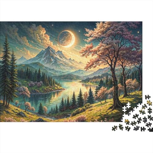 Frühling Puzzle 1000 Teile Für Erwachsene Und Kinder interessant Erwachsenenpuzzle Geschicklichkeitsspiel Weihnachtspuzzle 1000pcs (75x50cm) von PHQAZWSXE