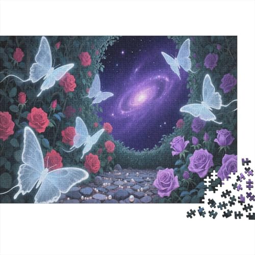 Galaktischer Nebel 1000 Teile Puzzle Für Erwachsene Schmetterling Erwachsenenpuzzle Geschicklichkeitsspiel Weihnachtspuzzle 1000pcs (75x50cm) von PHQAZWSXE