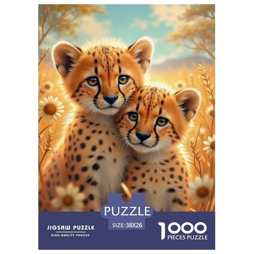 Gepard 1000 Teile Puzzle Für Erwachsene Und Kinder Tiere Impossible Puzzle Geschicklichkeitsspiel Weihnachtspuzzle 38x26cm/1000pcs Gepard 1000 Teile Puzzle Für Erwachsene Und Kinder Tiere Impossible Puzzle Geschicklichkeitsspiel Weihnachtspuzzle 38x26cm/1000pcs von PHQAZWSXE