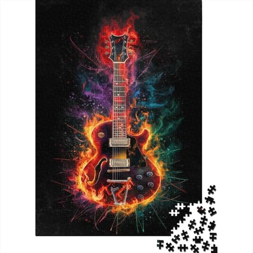 Gitarre 1000 Teile Puzzle Für Die Ganze Familie interessant Erwachsenenpuzzle Clevere Rätsel Geschenk 1000pcs (75x50cm) von PHQAZWSXE