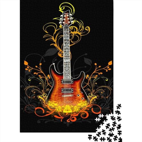 Gitarre 1000 Teile Puzzle Für Die Ganze Familie interessant Erwachsenenpuzzle Clevere Rätsel Geschenk 1000pcs (75x50cm) von PHQAZWSXE